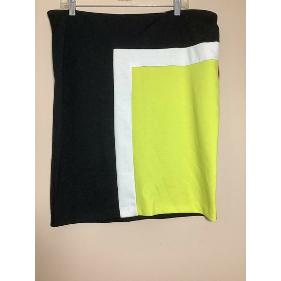 Merona Skirt Size 16  Pencil Skirt Color Block - Picture 1 of 3